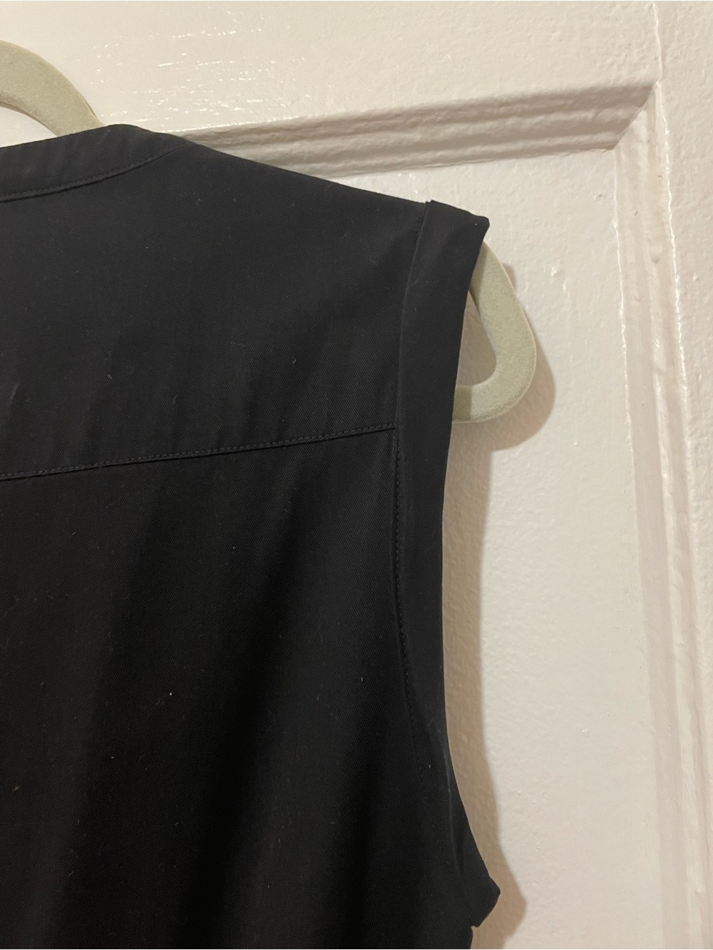 Caroll Paris Navy sleeveless shirt dress size 38 - Picture 9 of 13